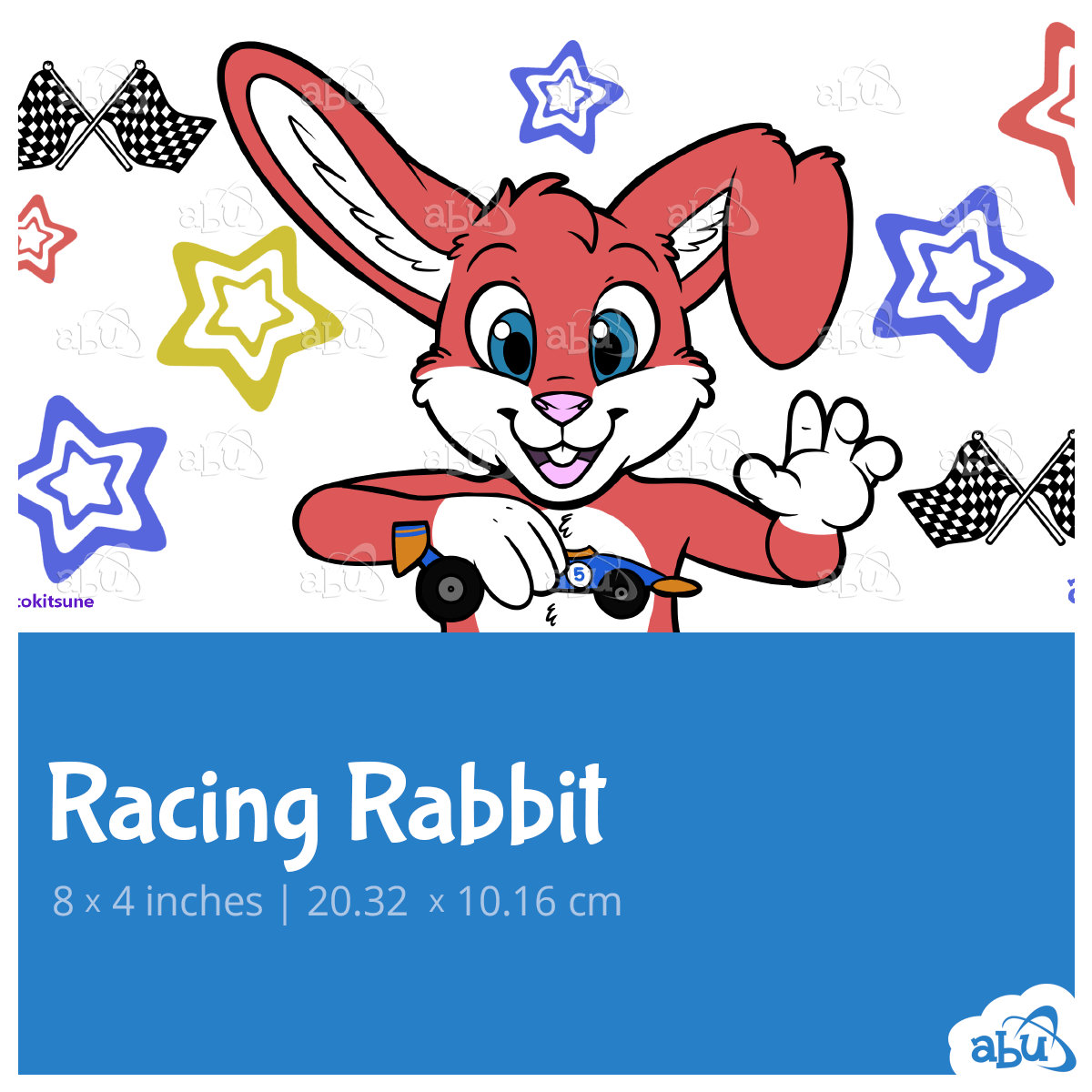Blond Racer Rabbitears Racing Rabbit β ABUniverse United States